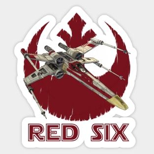 RED SIX Sticker